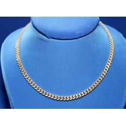 Schitterende Massieve 925 Sterling Zilver Gourmet Ketting