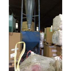 Cycloonfilter met o.a. een stofkast