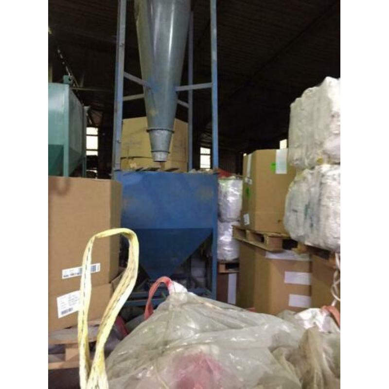 Cycloonfilter met o.a. een stofkast