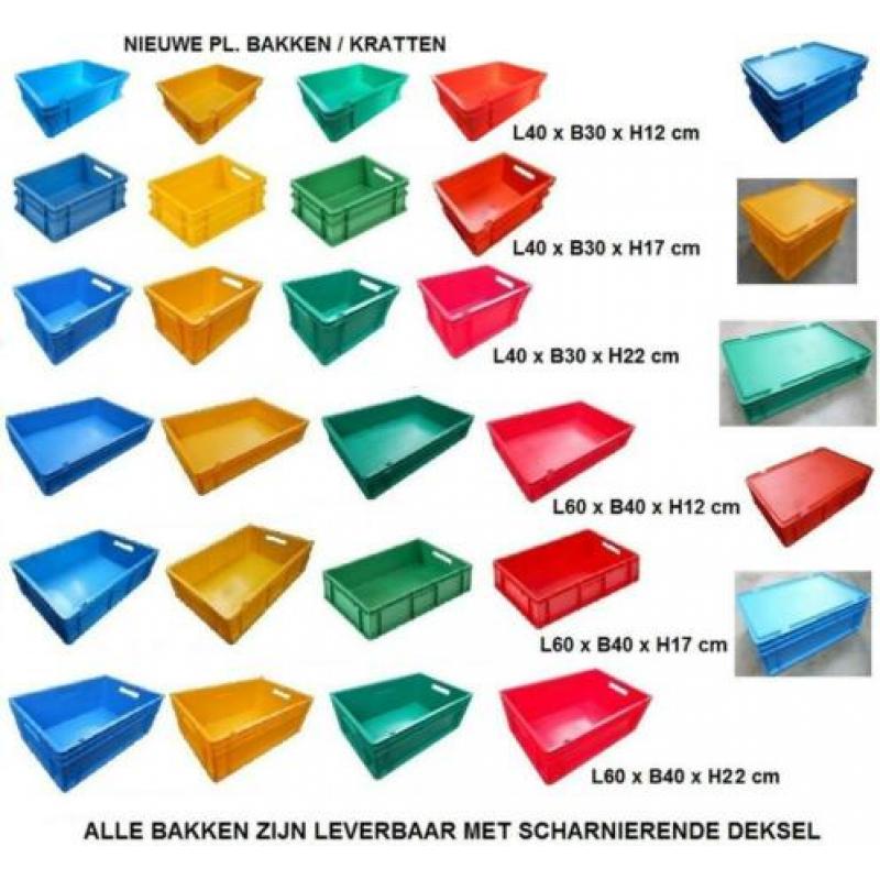 Nieuwe Pl. BAKKEN OPSLAGBAK KISTEN KRATTEN 40x30x22cm KIST