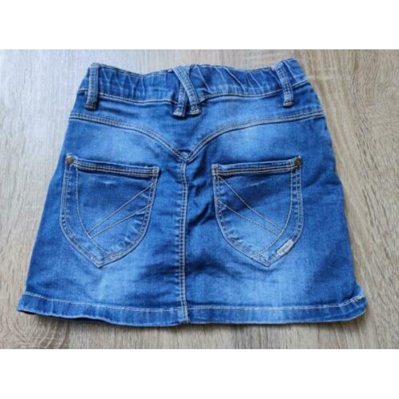 Name it blauwe spijker rok - maat 122