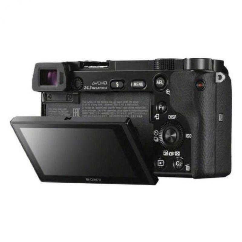 Sony Alpha A6000 ICL systeemcamera Zwart + 16-50mm OSS + tas