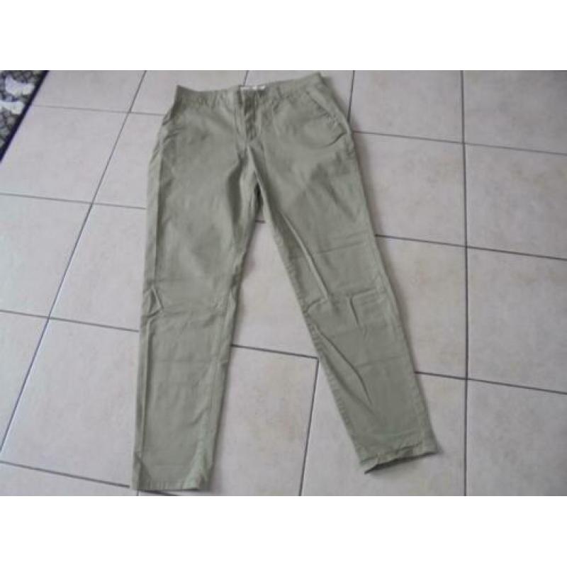 Legergroen strecht nieuwe broek van L.O.G.G. maat 42