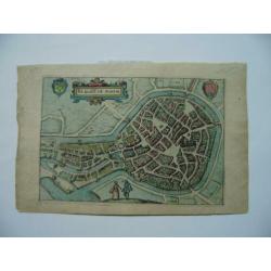 Bergen op zoom oude gravure 1612.