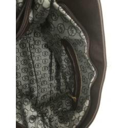 Schouder-handtas bruin met rits incl verzenden