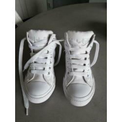 Witte sneakers all star converse en blauwe puma maat 29
