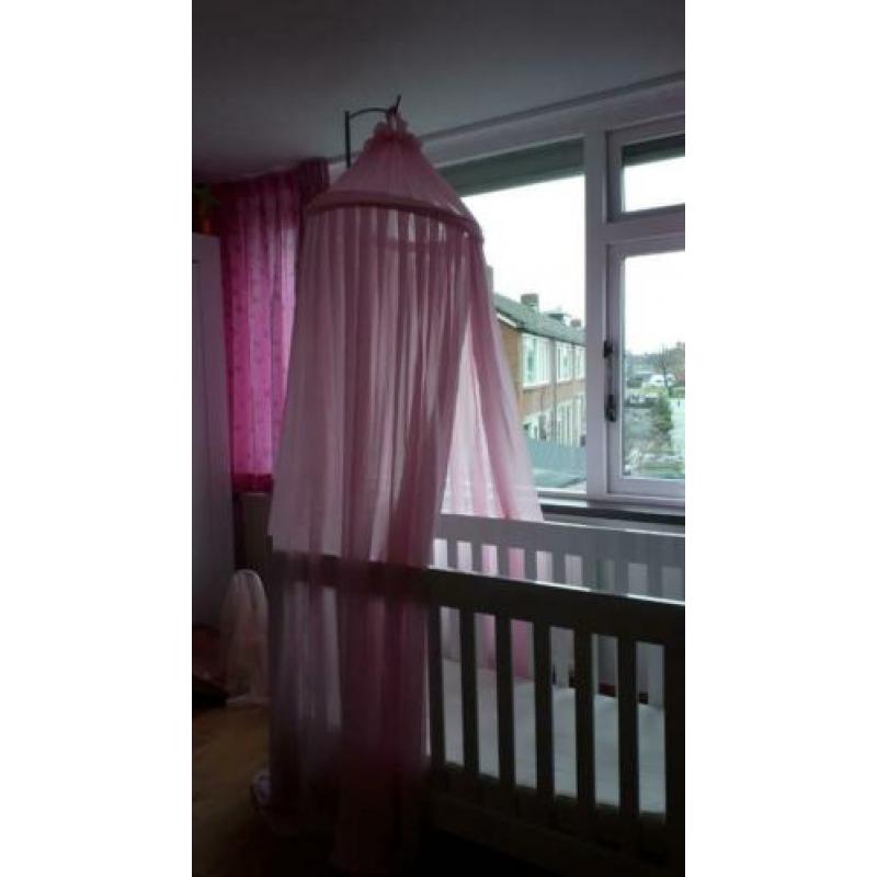 Ledikant bopita hoog glans wit met commode hoogglans wit