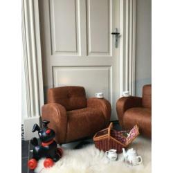 kinderfauteuil Exclusief Tekkie Hufterproof Cognac