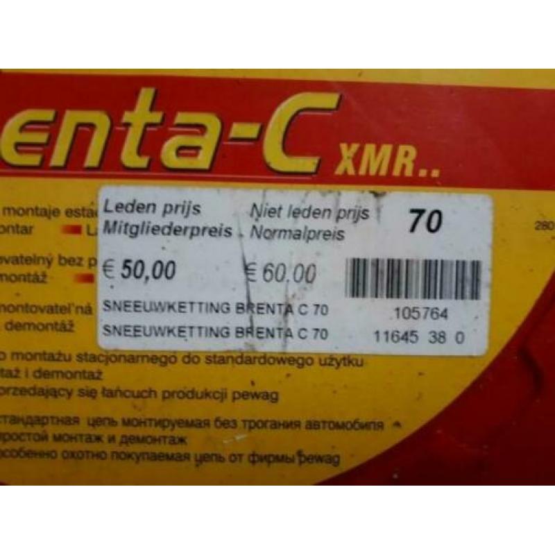 Pewag Brenta-C XMR 70 sneeuwkettingen.