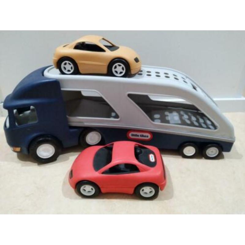 Little Tikes auto oplegger met 2 auto's.