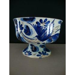 Kastkom blauw/wit/goud
