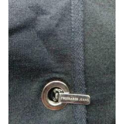 TRUSSARDI JEANS zwart getailleerd stretch jasje mt 38/40