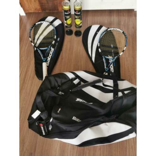 Babolat tennis rackets plus sport tas en tennisballen