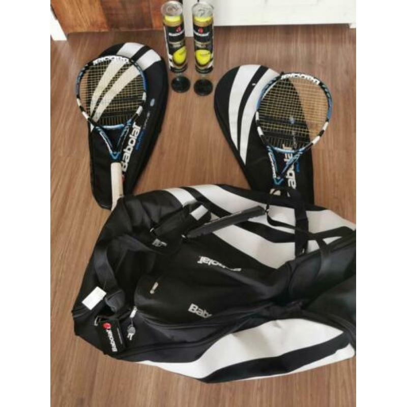 Babolat tennis rackets plus sport tas en tennisballen