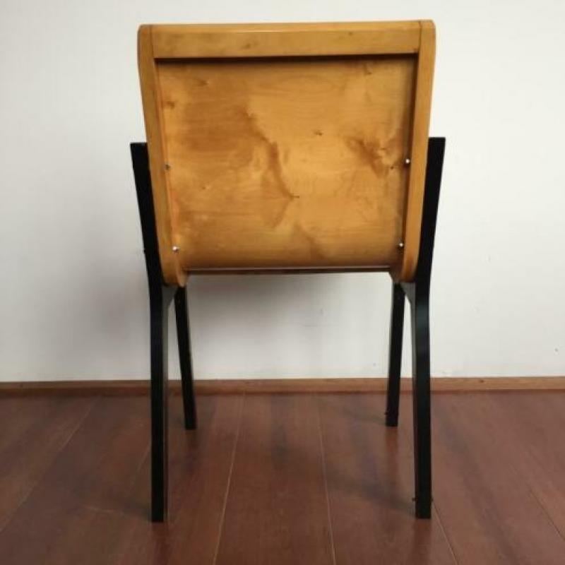 Design stoelen Roland Rainer jaren 50 plywood vintage