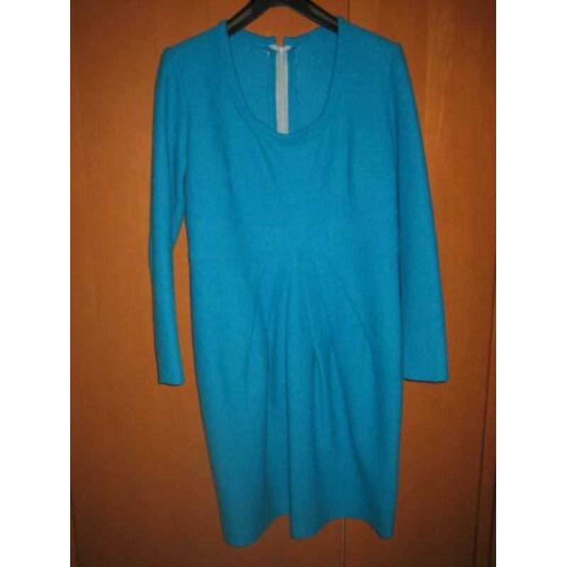 Zeer charmante heerlijk warme turquoise jurk 38-40 SNAZZEYS