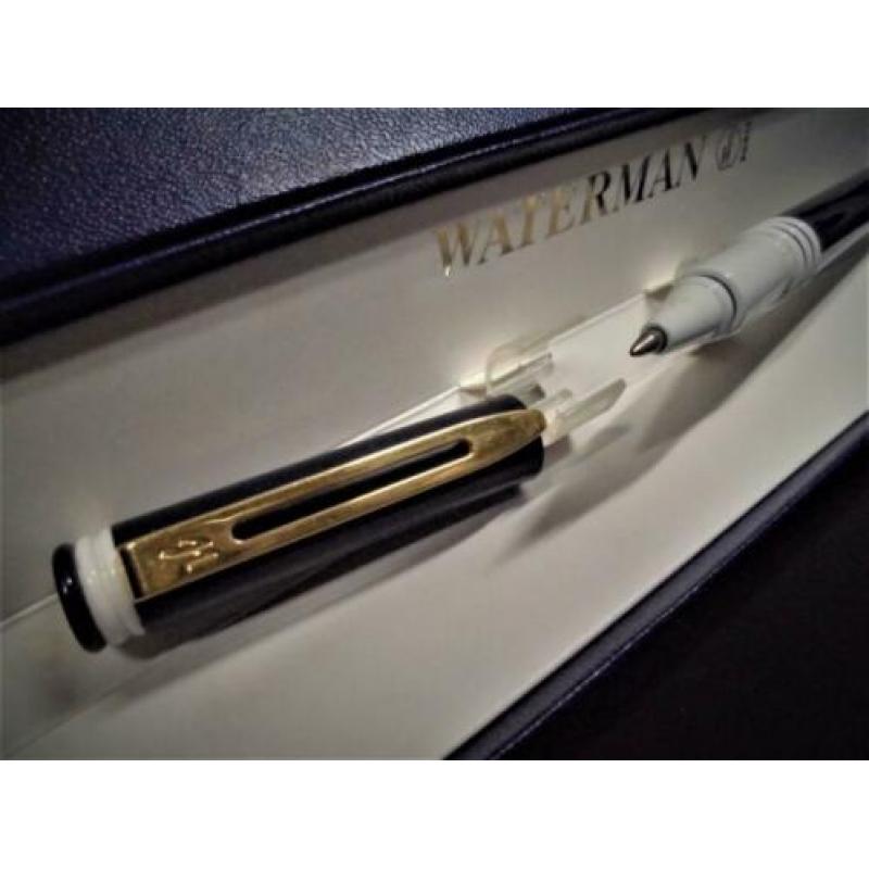 Nieuwe waterman balpen kleur blauw en witte ringen