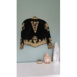 Vintage fluwelen jasje. Boho/bohemian,romy boomsma stijl