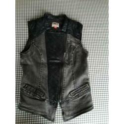 Stoer spijkergilet Only Maat Xs 34 spijkerjasje zwart