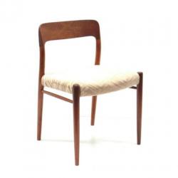 Set van 6 stoelen Niels Möller jaren '60 '70