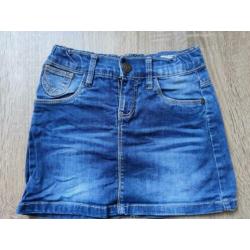 Name it blauwe spijker rok - maat 122