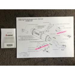 Akrapovic carbon uitlaat demper Honda CB1000R 08-16 SC60