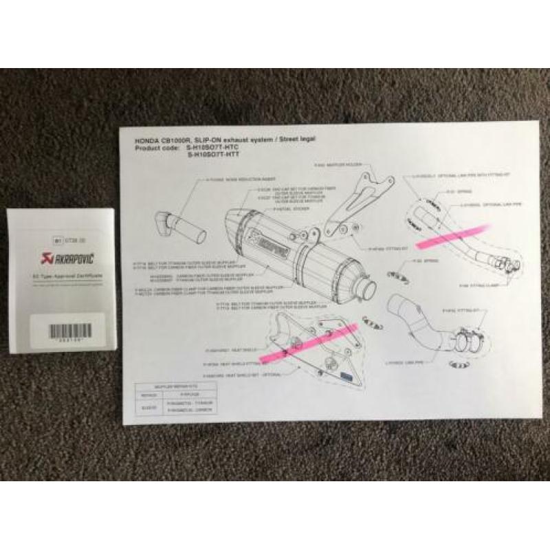 Akrapovic carbon uitlaat demper Honda CB1000R 08-16 SC60