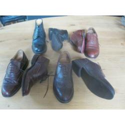 Van Lier leren veterschoenen:mt 42(8) 42,5(8.5),43,44/44.5