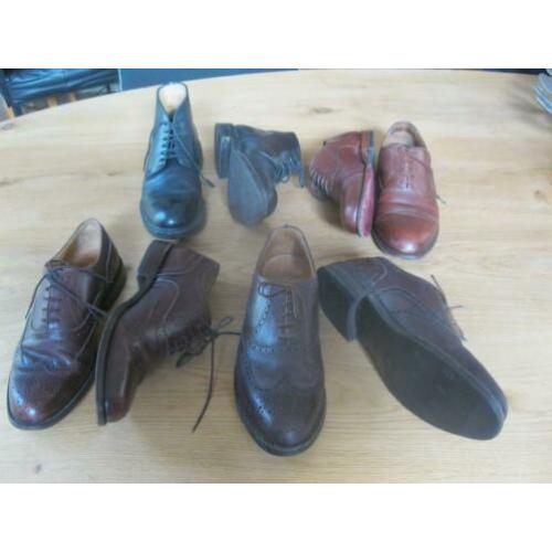 Van Lier leren veterschoenen:mt 42(8) 42,5(8.5),43,44/44.5