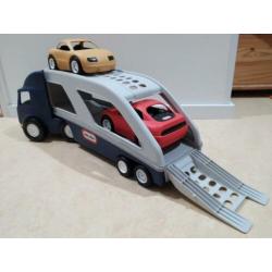 Little Tikes auto oplegger met 2 auto's.