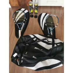 Babolat tennis rackets plus sport tas en tennisballen