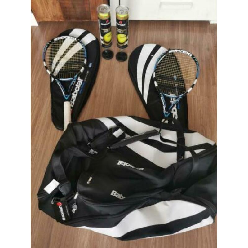 Babolat tennis rackets plus sport tas en tennisballen