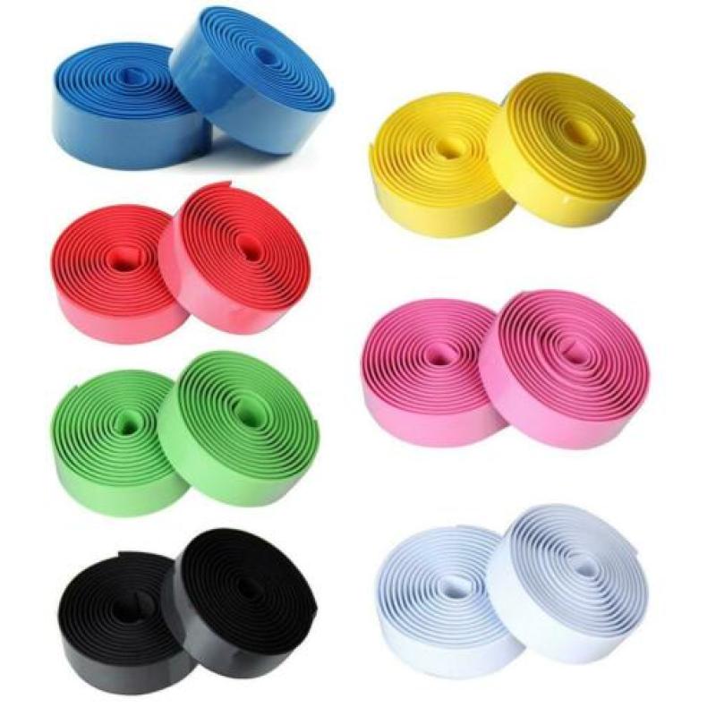 Stuurlint racefiets blauw rood geel groen roze zwart wit