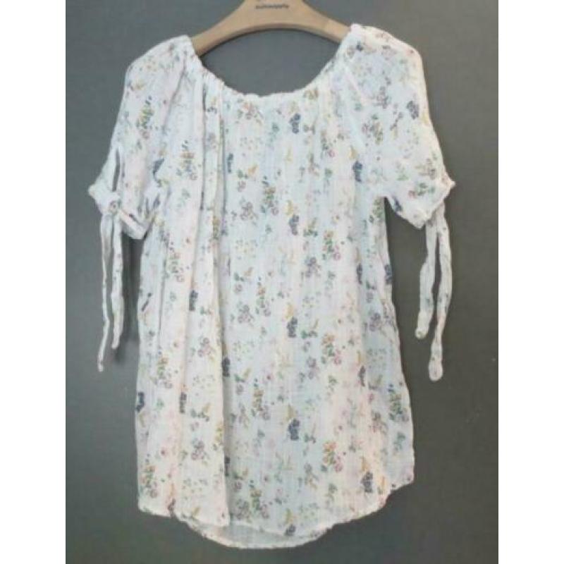New Collection made in Italy bloemen top maat M