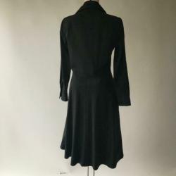 Ralph lauren, ZGAN, zwarte, katoenen jurk, maat 38