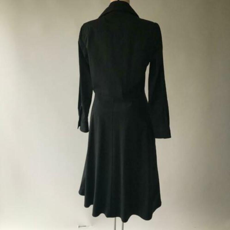 Ralph lauren, ZGAN, zwarte, katoenen jurk, maat 38