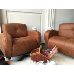 kinderfauteuil Exclusief Tekkie Hufterproof Cognac