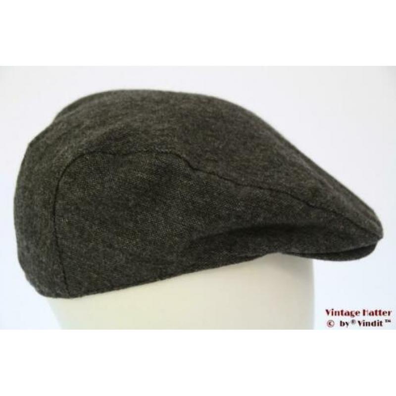 Vintage flatcap Platte pet grijs katoen 60 = XL