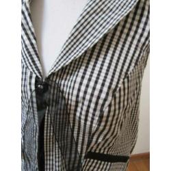 R81 aparte blouse top HEINE zwart wit maat 42
