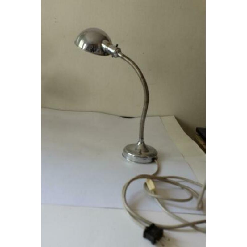 Jaren 50 vintage bureaulamp buigzaam