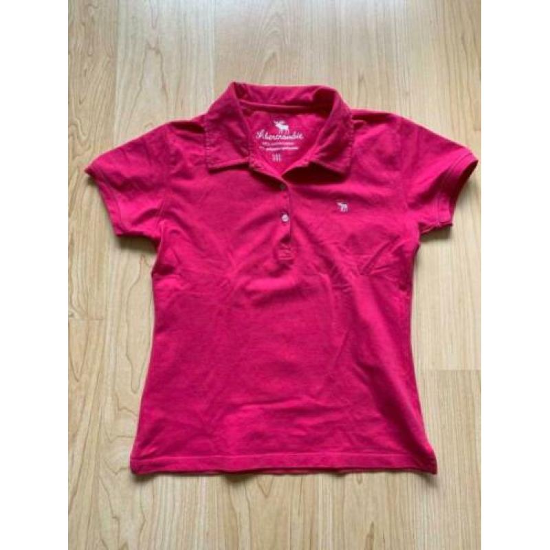 Q996 Abercrombie Polo Roze Mt 38-40 (M)
