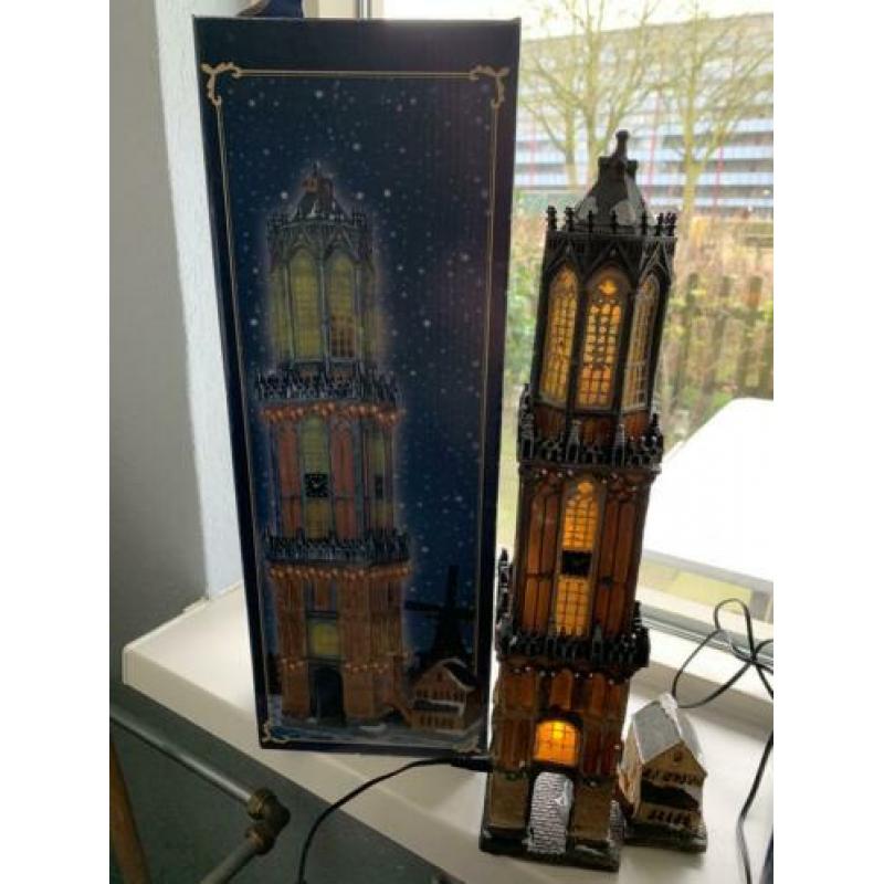 Kerst dorp, diverse huisjes waaronder de Domtoren