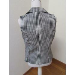 R81 aparte blouse top HEINE zwart wit maat 42