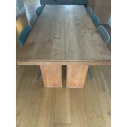 Eettafel teakhout (219,5 x 100)
