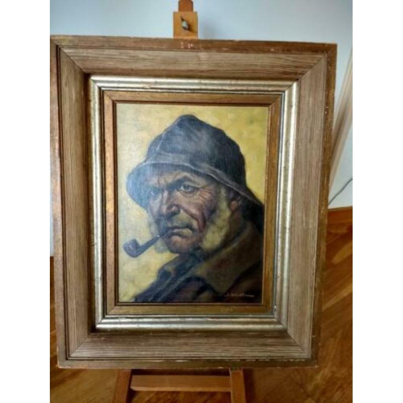 Volendamer Zeeman mooie schilderij in heel mooie lijst