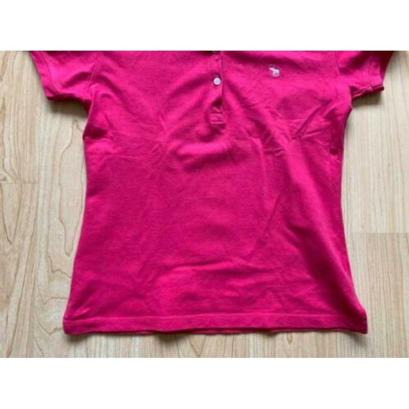 Q996 Abercrombie Polo Roze Mt 38-40 (M)