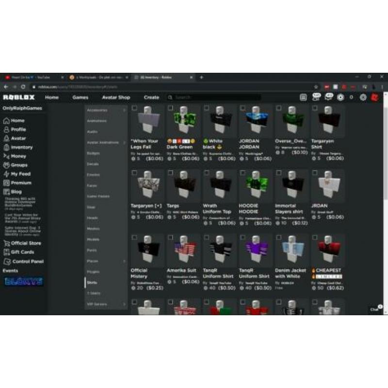 Roblox account