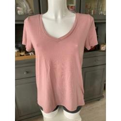 Roze top van Jacqueline de Yong maat S - met V Hals