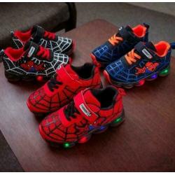 Spiderman led kinderschoen maat 21-30 gratis verzending