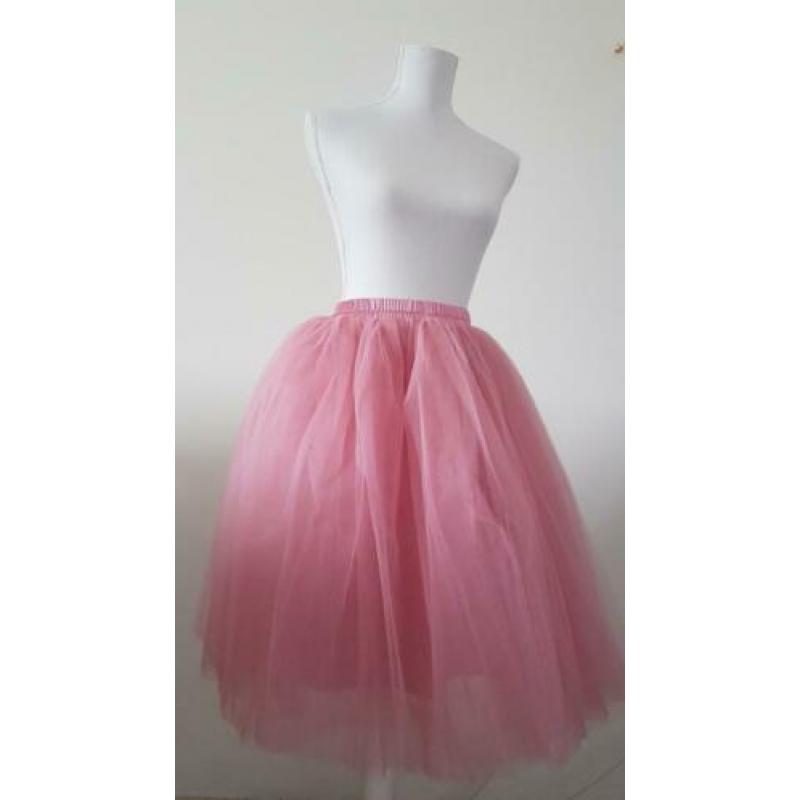 Nieuwe licht roze petticoat / tule / tutu, 6 lagen+ onderrok